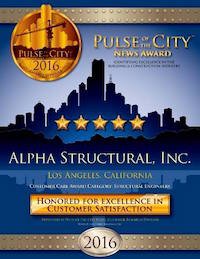Alpha Structural's 2016 Pulse of the city award