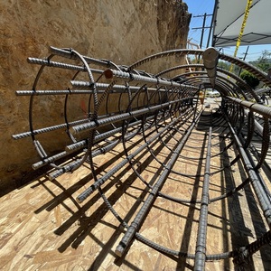 Caisson Lifted By Crane