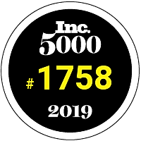Inc. 5000 ranking for 2019, #1758.